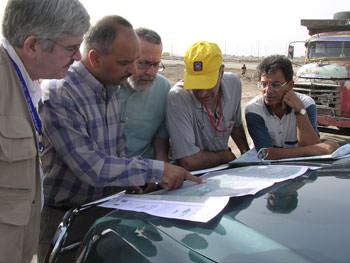 DAI staffers in the field working to save the Iraqi marshlands
